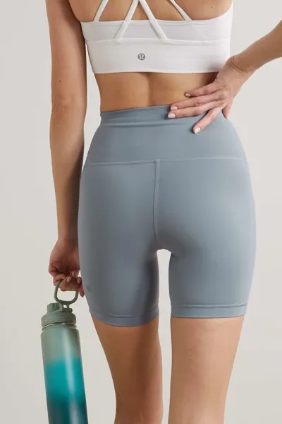 LULULEMON Шорты Wunder Train 6 дюймов Everlux, светло-синий