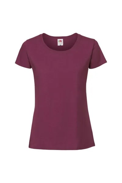Подходит для футболки Ringspun Premium Fruit of the Loom, красный