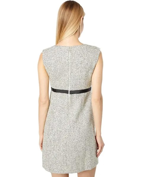 Платье Kate Spade New York Metallic Tweed Dress, серебряный