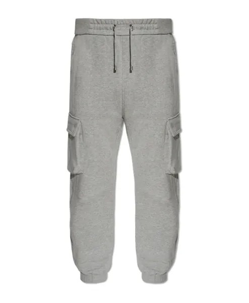 Спортивные брюки с логотипом Balmain, серый