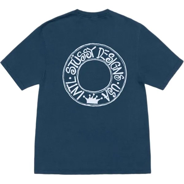 Футболка Buana Pigment Dyed Stussy, синий