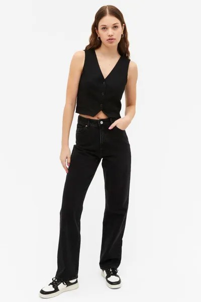 Джинсы женские Monki 0724742001 черные 30 (доставка из-за рубежа)