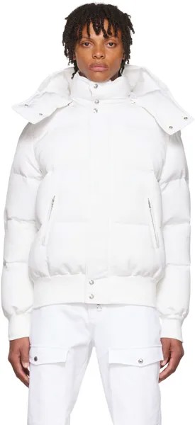 Белая куртка из полиэстера Alexander McQueen