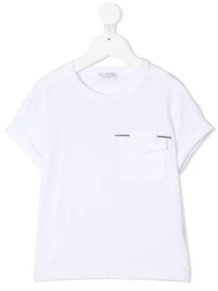 Brunello Cucinelli Kids футболка с заклепками