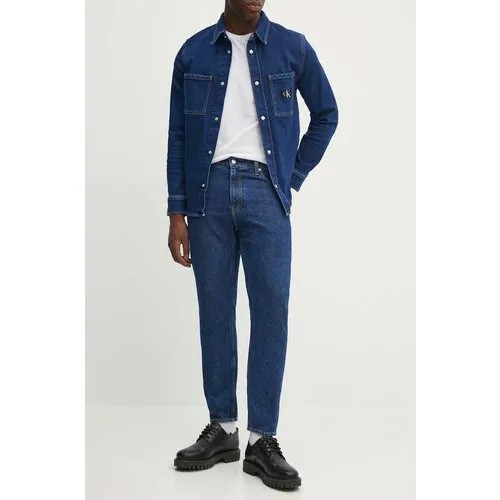Джинсы зауженные Calvin Klein Jeans, размер 36, темно-синий