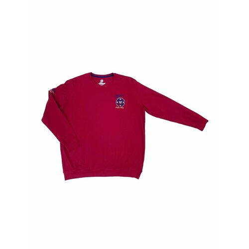 Пуловер , длинный рукав, средней длины, размер 2XL, красный