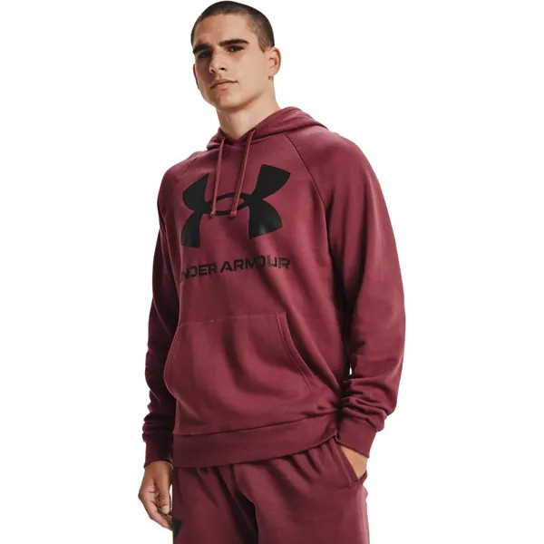 Толстовка мужская Under Armour UA Rival Fleece Big Logo HD бордовая M