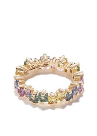 Suzanne Kalan кольцо Pastel Fireworks Eternity из желтого золота
