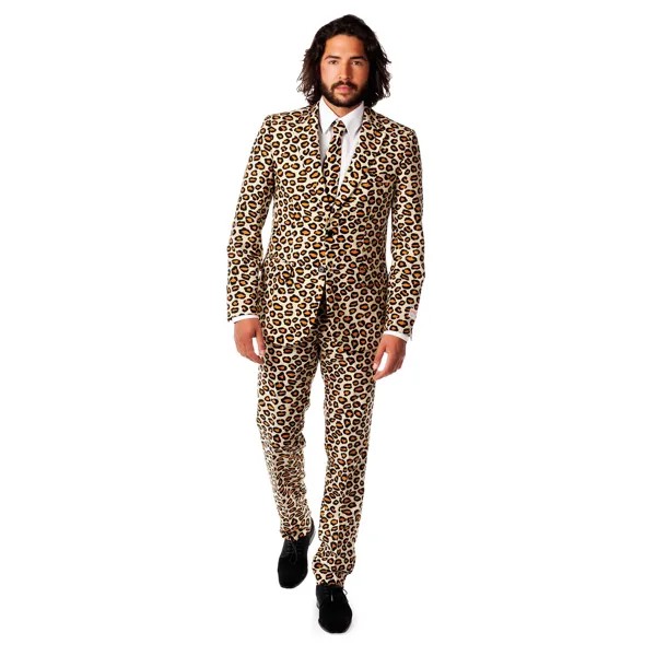 Мужской костюм и галстук приталенного кроя OppoSuits, Tan