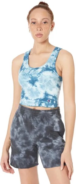 Топ Champion Authentic Crop Top - Space Dye, цвет Crush Dye Fresh Teal