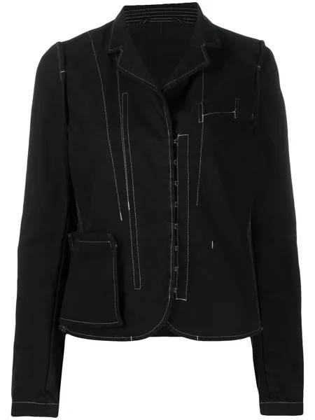 Gucci Pre-Owned жакет 1990-х годов с контрастной строчкой