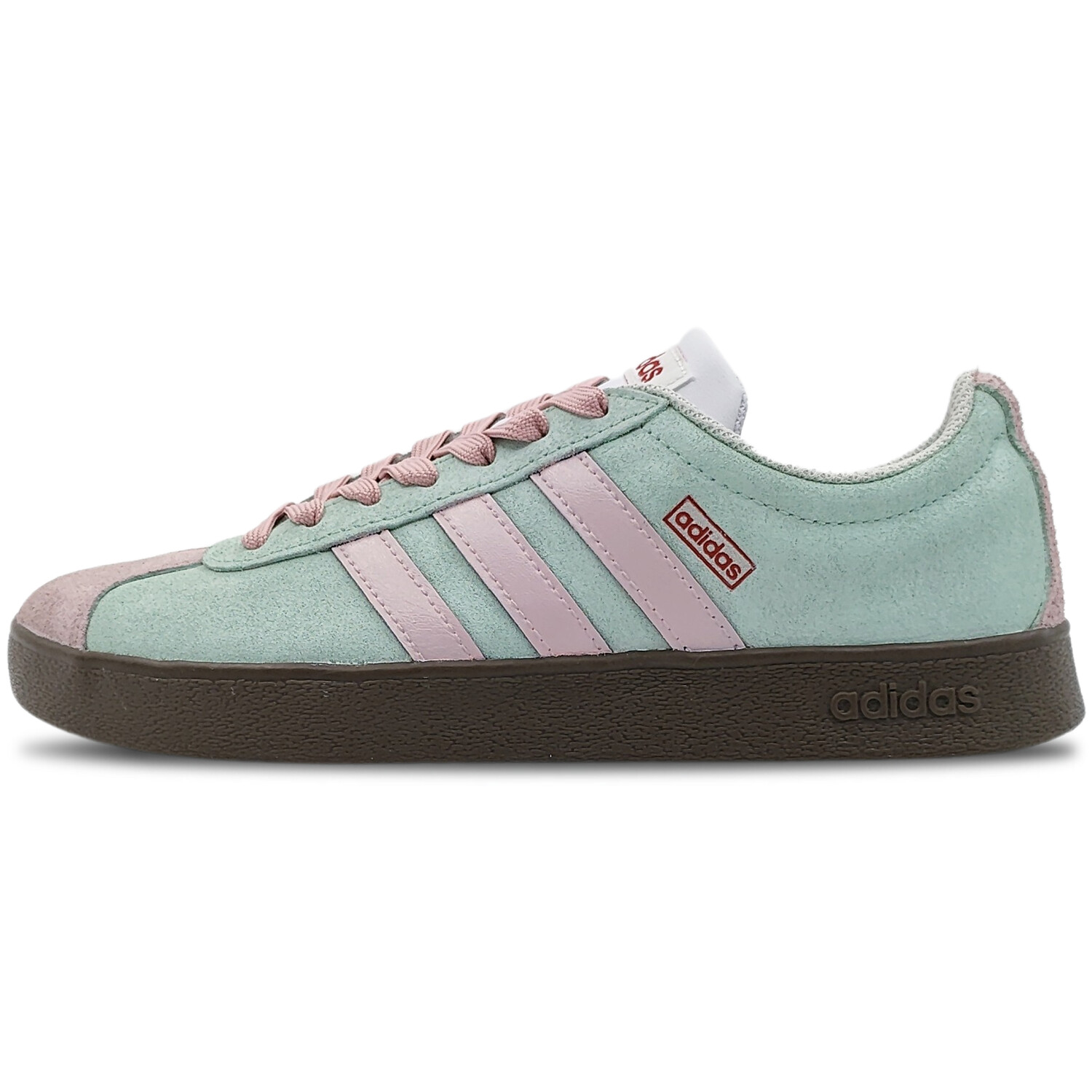 Кроссовки adidas neo Vl Court Skateboarding Shoes Unisex Low-top Pink/Green, светло-зеленый
