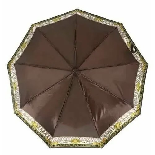 Зонт Sponsa, автомат, 3 сложения, купол 97 см, коричневый
