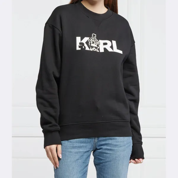 Толстовка Ikonik Animal Sweat стандартного кроя Karl Lagerfeld, черный