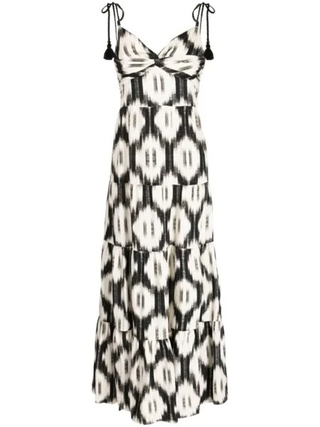 Alice + olivia платье макси Katara с драпировкой, черный