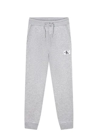 Серые спортивные брюки с логотипом Calvin Klein