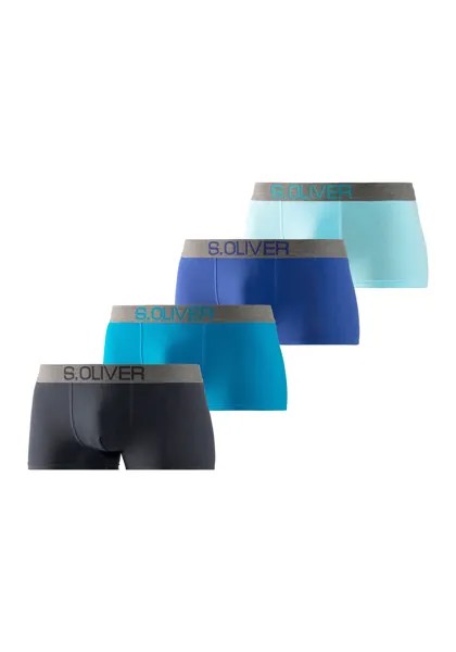 Боксеры S Oliver Boxershorts, цвет türkis, hellblau, marine, royalblau