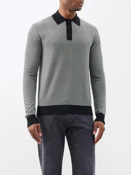 Трикотажная рубашка-поло harrow Rag & Bone, черный