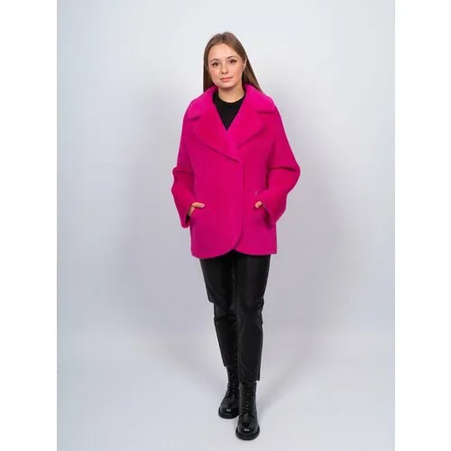 Пальто, размер 48, розовый