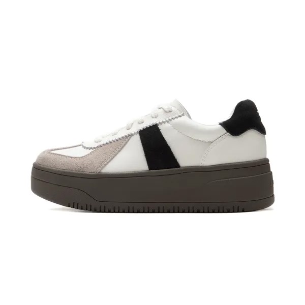 Кроссовки LINING Cheese 2.0 German Training Skateboarding Shoes Women's Low-top White/Black, белый/черный