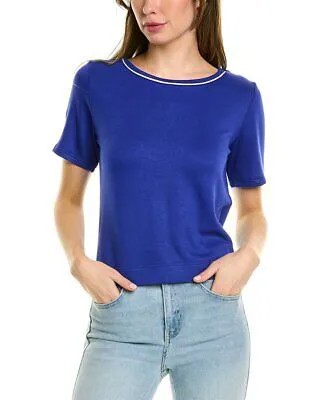 Сара Кэмпбелл трикотажная футболка женская синяя Xs