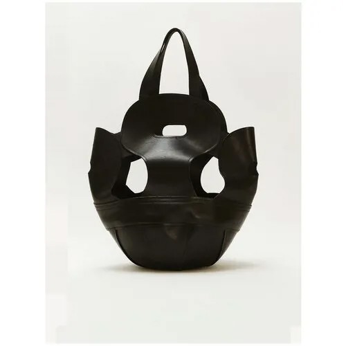 Ресейл сумка женская Comme Des Garcons, Leather Bag , Черный, Хорошее