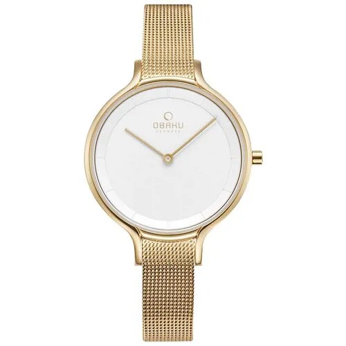 Наручные часы OBAKU Часы Obaku V228LXGIMG, золотой