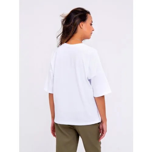 Футболка трикотажная Рапоза, Raposa 332BLK, размер OverSize (50-56)