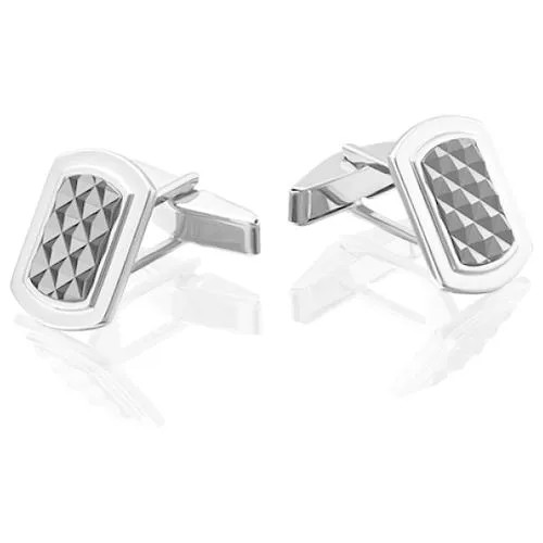 Запонки PLATINA, белое золото, 585 проба