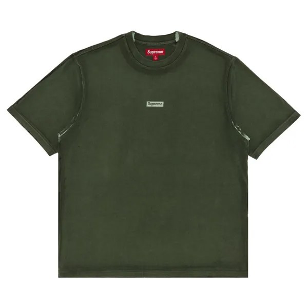 Майка Supreme Overprint Small Box Short-Sleeve Top, зеленый