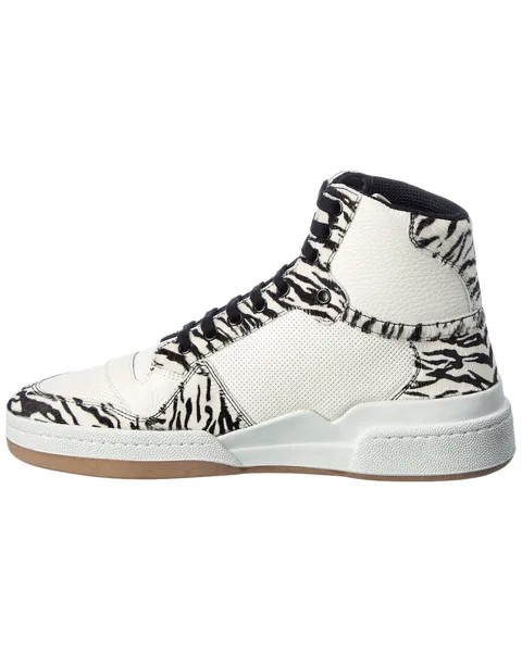 Кроссовки Saint Laurent SL/24 из телячьей кожи и кожи, белый