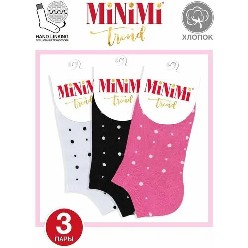 Носки MiNiMi, комплект, 3 пары, размер 35-38 (23-25), мультиколор