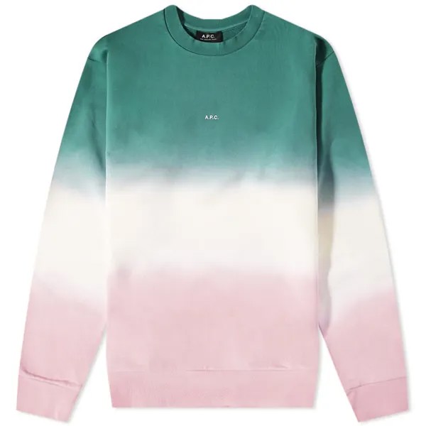 Толстовка A.P.C. Chris Dip Dye Crew Sweat