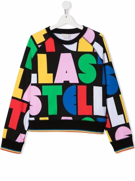 Stella McCartney Kids толстовка из органического хлопка с принтом Stella
