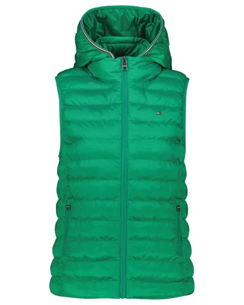 Стеганый жилет с капюшоном Tommy Hilfiger, зеленый