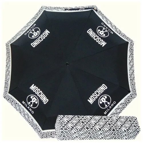 Зонт складной Moschino 8872-A Logo M Charm (Зонты)