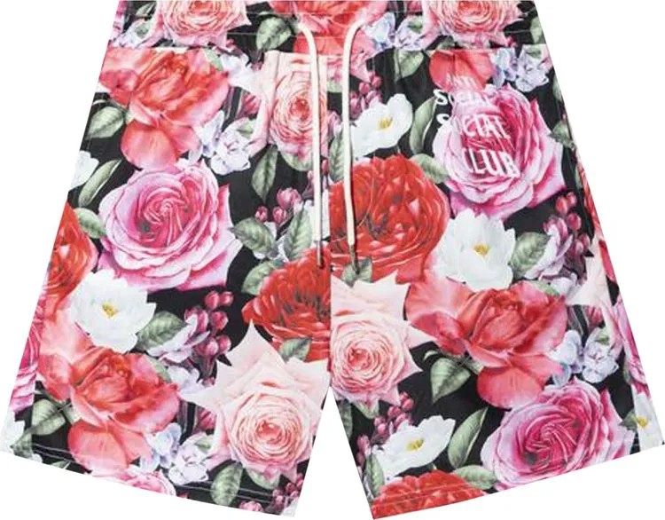 Шорты Anti Social Social Club Guard Down Shorts 'Flower', розовый