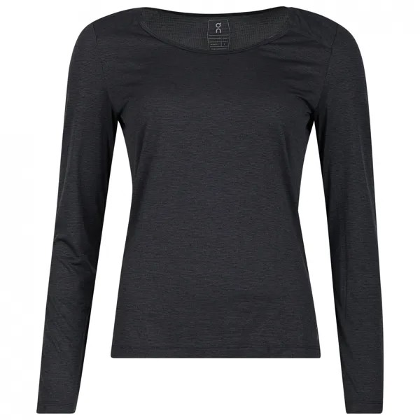 Беговая рубашка On Women's Performance Long T, черный