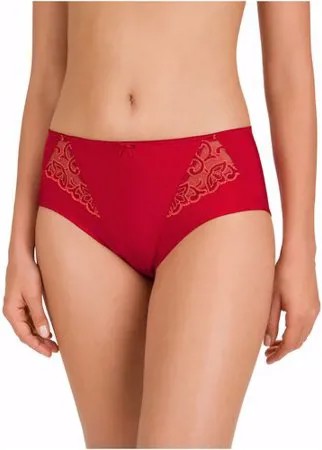 Felina Трусы Bolero слипы высокой посадки с кружевными вставками, размер 44, campari