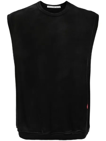 Джемпер с логотипом Alexander Wang, черный