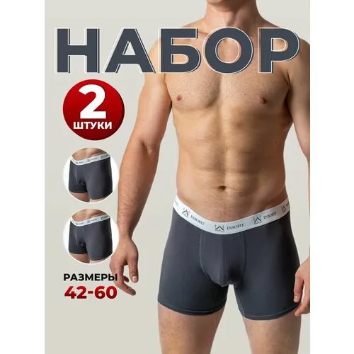 Трусы INSOFIT, размер 4XL, серый