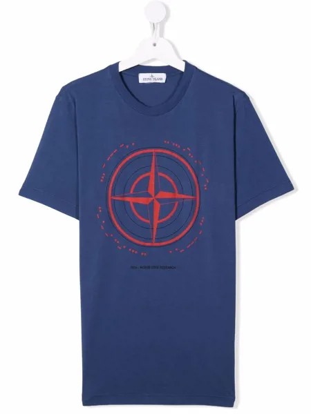 Stone Island Junior футболка Compass с логотипом