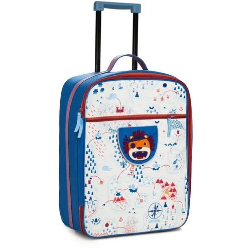Чемодан-рюкзак  Lilliputiens, ручная кладь, 33х45х16 см, 1.95 кг, белый, голубой