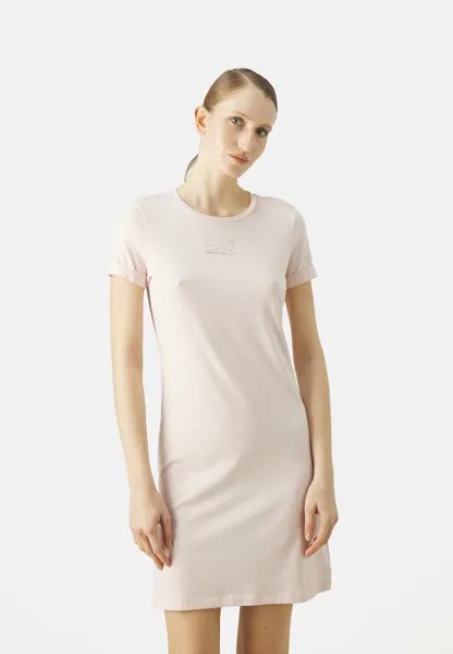 Платье из джерси DRESS EA7 Emporio Armani, светло-розовый