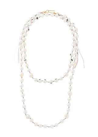 Marni колье с искусственным жемчугом
