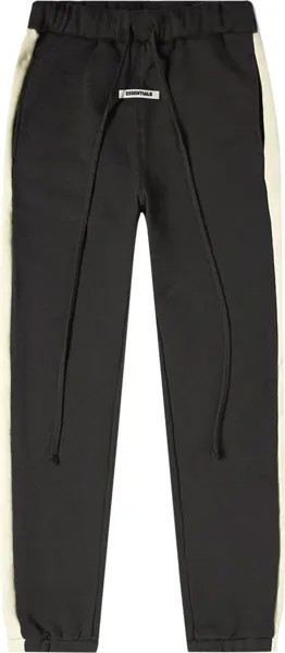 Спортивные брюки Fear of God Essentials Side Stripe Sweatpants 'Grey', черный