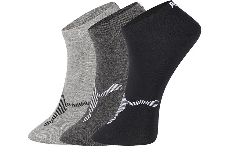 Мужские носки Puma, цвет 1 set of 3 double (black gray)