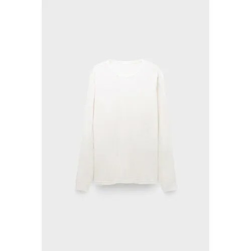 Лонгслив Maharishi 5245 hemp cross oversized l/s t-shirt, размер 54, белый
