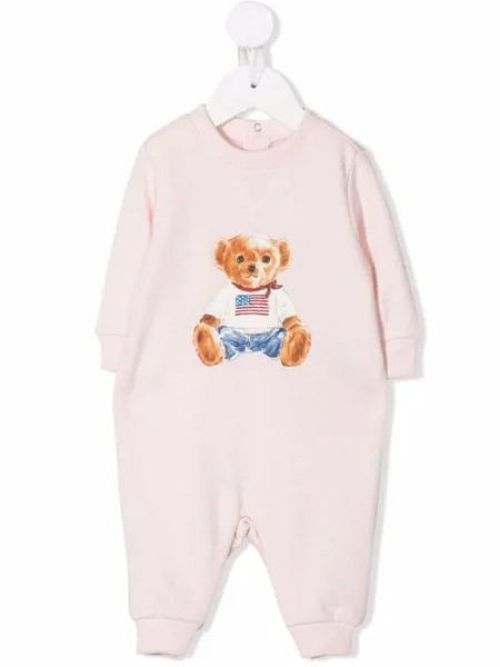 Ralph Lauren Kids ромпер с принтом Teddy Bear