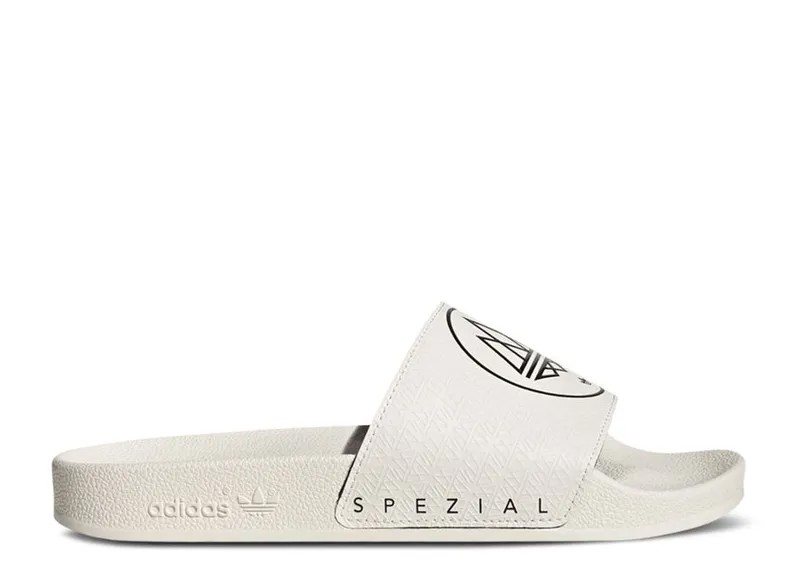 Кроссовки adidas Adilette Spzl Slides 'Chalk White', кремовый